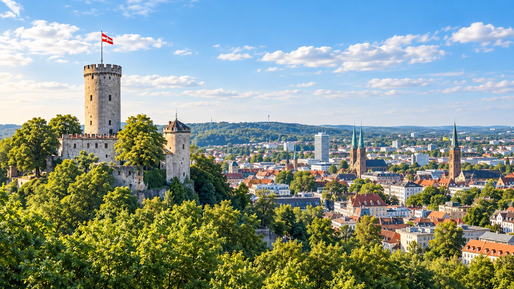 Bielefeld mit Sparrenburg
