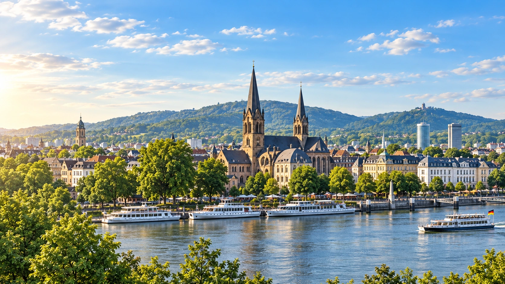 Bonn mit Rheinpanorama