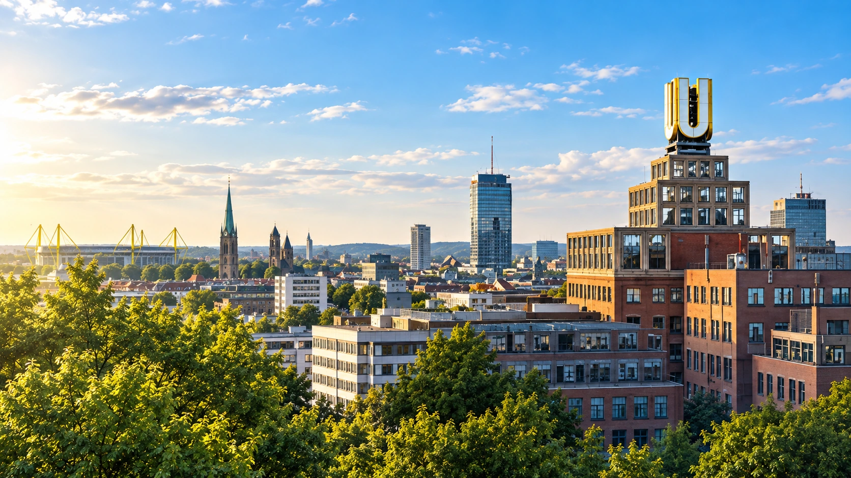 Dortmund mit Dortmunder U