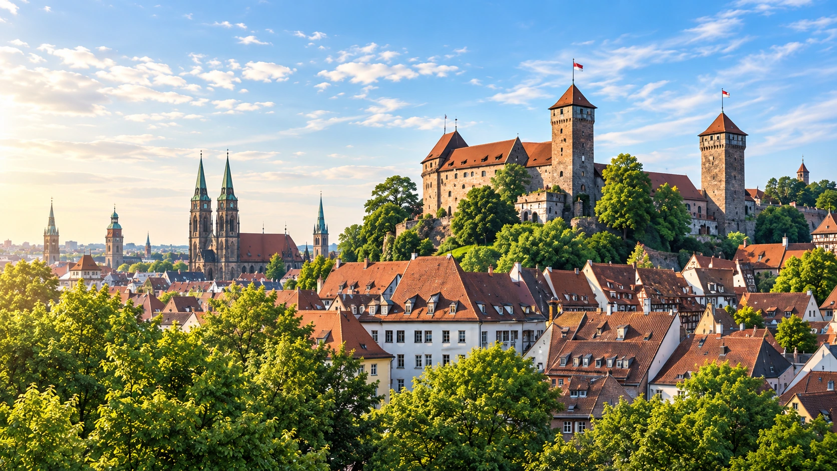 Nürnberg mit Kaiserburg